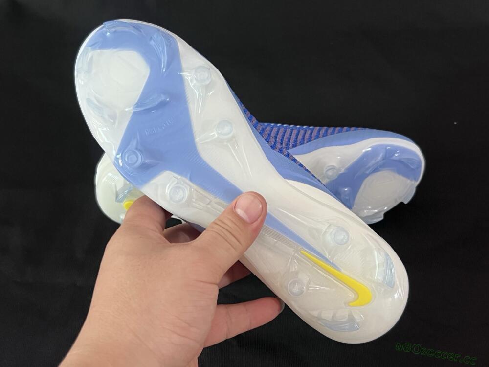 Men's Nike Phantom 6 Elite Low FG Firm Ground Low-Tops Football Boots - Blue/White/Black
