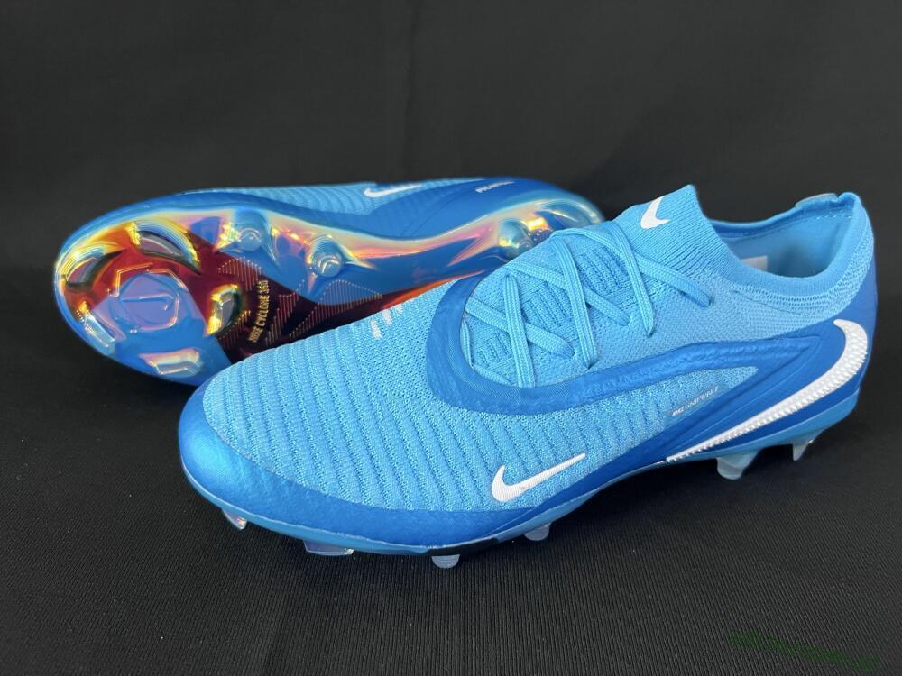 Men's Nike Phantom 6 Low Elite FG Firm Ground Low-Tops Football Boots - Jade/White/Gold