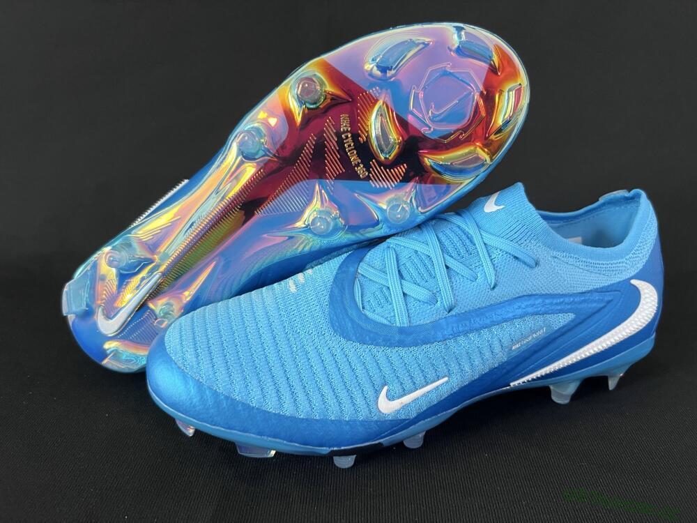 Men's Nike Phantom 6 Low Elite FG Firm Ground Low-Tops Football Boots - Jade/White/Gold