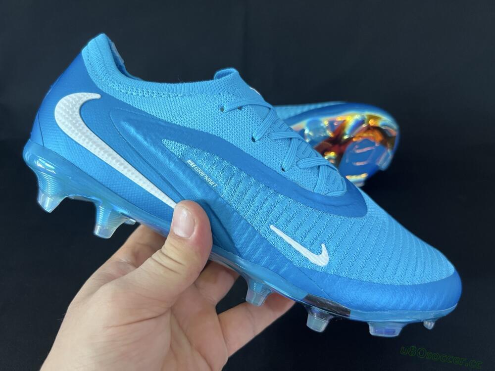 Men's Nike Phantom 6 Low Elite FG Firm Ground Low-Tops Football Boots - Jade/White/Gold