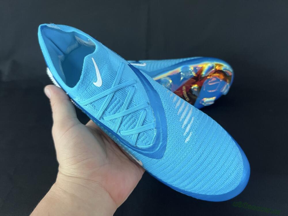 Men's Nike Phantom 6 Low Elite FG Firm Ground Low-Tops Football Boots - Jade/White/Gold