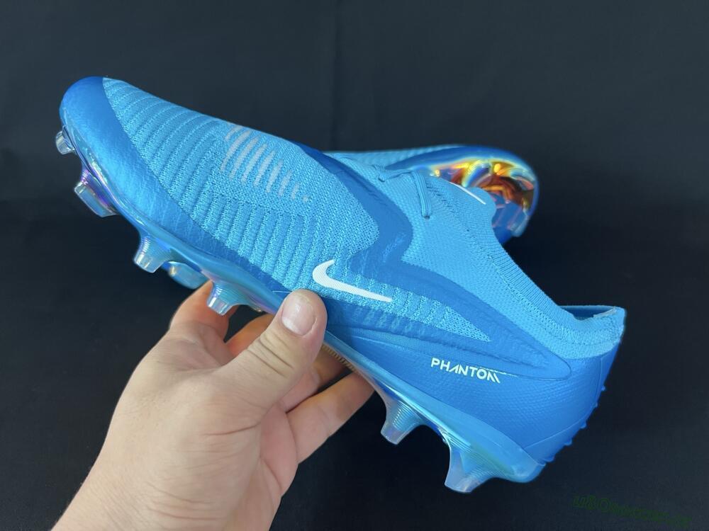 Men's Nike Phantom 6 Low Elite FG Firm Ground Low-Tops Football Boots - Jade/White/Gold