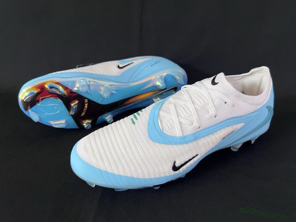 Men's Nike Phantom 6 Low Elite FG Firm Ground Low-Tops Football Boots - Beige/Jade/Gold
