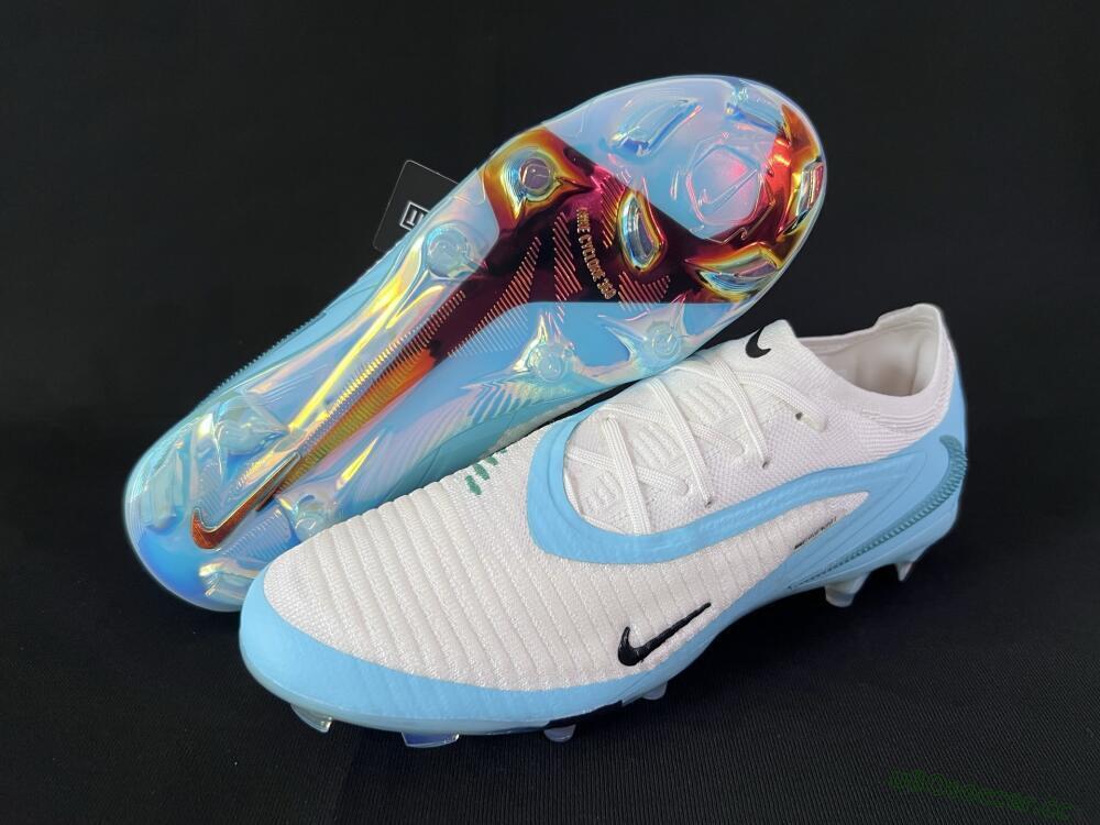 Men's Nike Phantom 6 Low Elite FG Firm Ground Low-Tops Football Boots - Beige/Jade/Gold