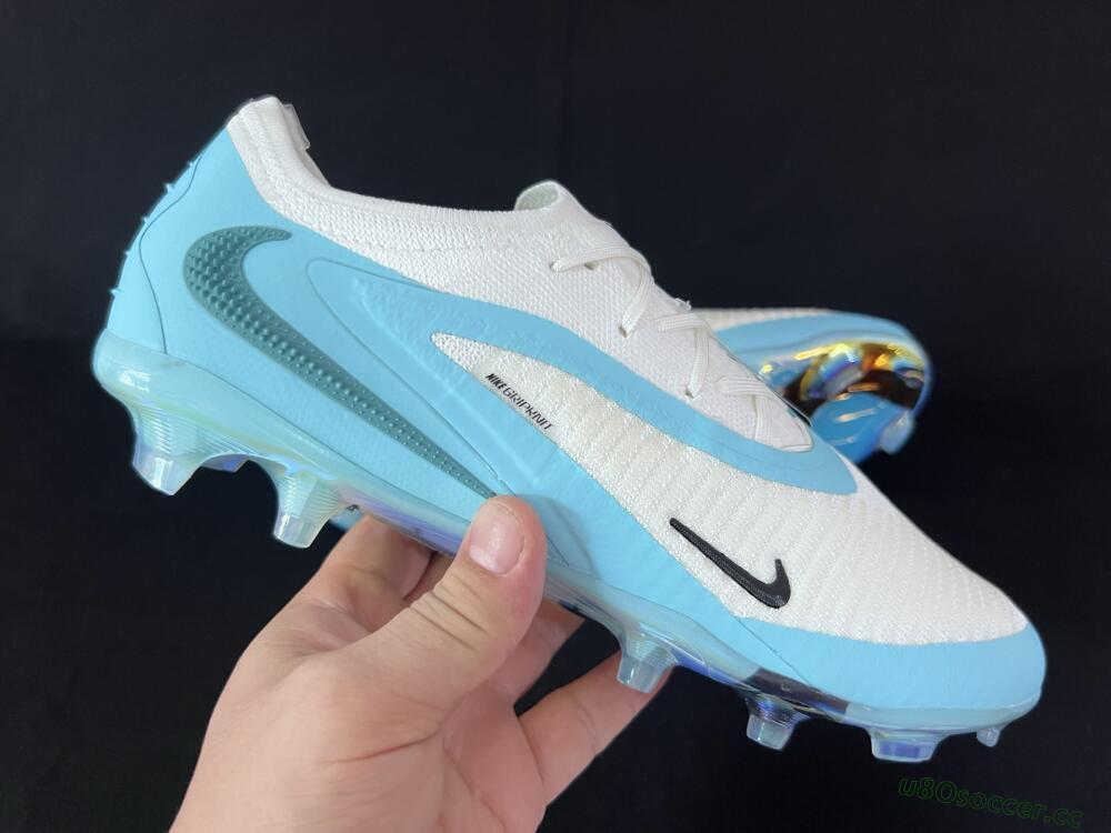 Men's Nike Phantom 6 Low Elite FG Firm Ground Low-Tops Football Boots - Beige/Jade/Gold