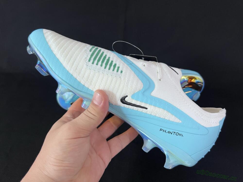 Men's Nike Phantom 6 Low Elite FG Firm Ground Low-Tops Football Boots - Beige/Jade/Gold