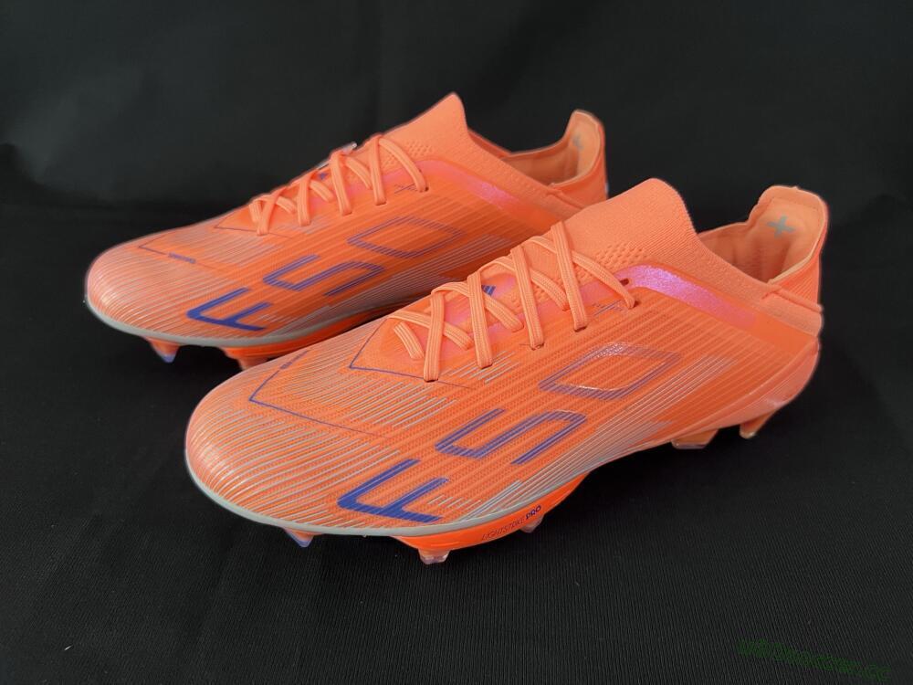 Unisex Adidas F50 Elite FG Firm Ground Low-Tops Football Boots - Red/Blue/Silver