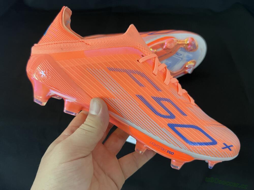 Unisex Adidas F50 Elite FG Firm Ground Low-Tops Football Boots - Red/Blue/Silver