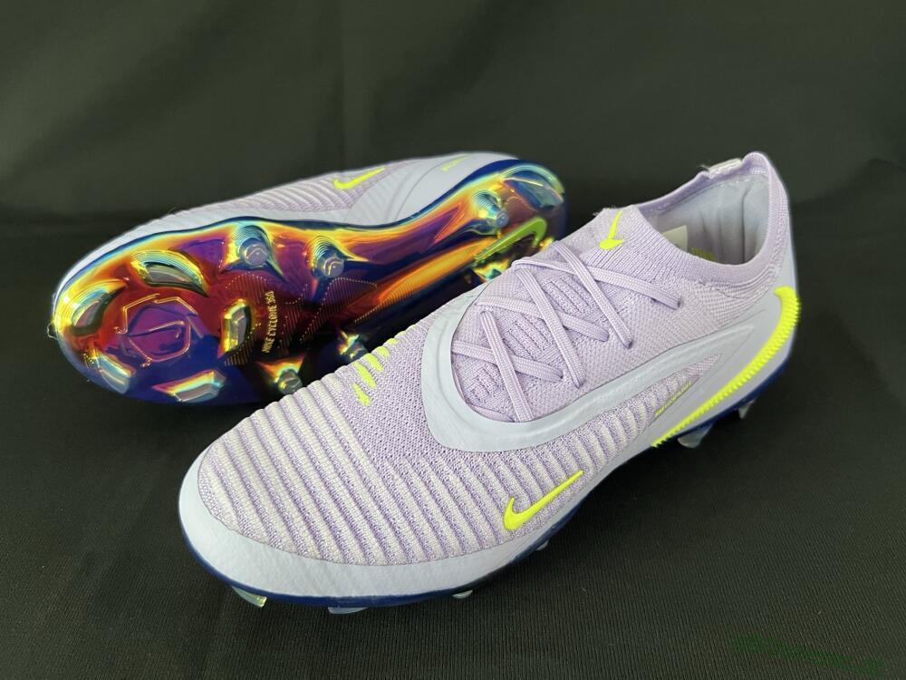 Men's Nike Phantom 6 Low Elite FG Firm Ground Low-Tops Football Boots - Purple/Yellow/Gold