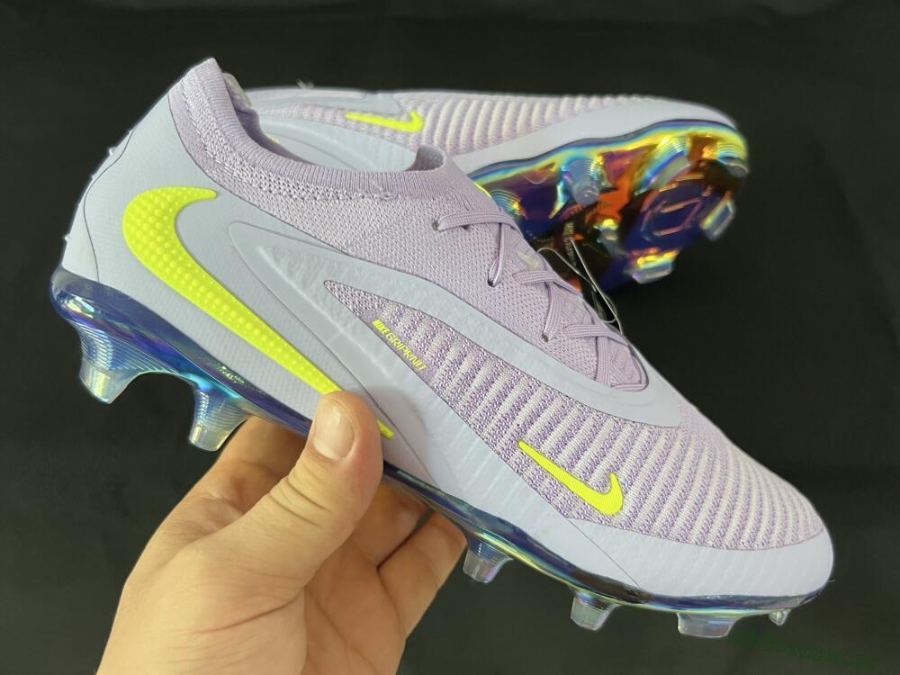 Men's Nike Phantom 6 Low Elite FG Firm Ground Low-Tops Football Boots - Purple/Yellow/Gold
