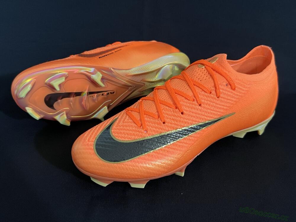 Men's Nike Air Zoom Mercurial Vapor 16 Elite FG Firm Ground Low-Tops Football Boots - Red/Black/Gold