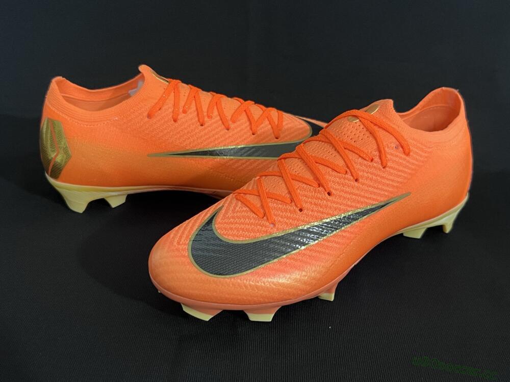 Men's Nike Air Zoom Mercurial Vapor 16 Elite FG Firm Ground Low-Tops Football Boots - Red/Black/Gold