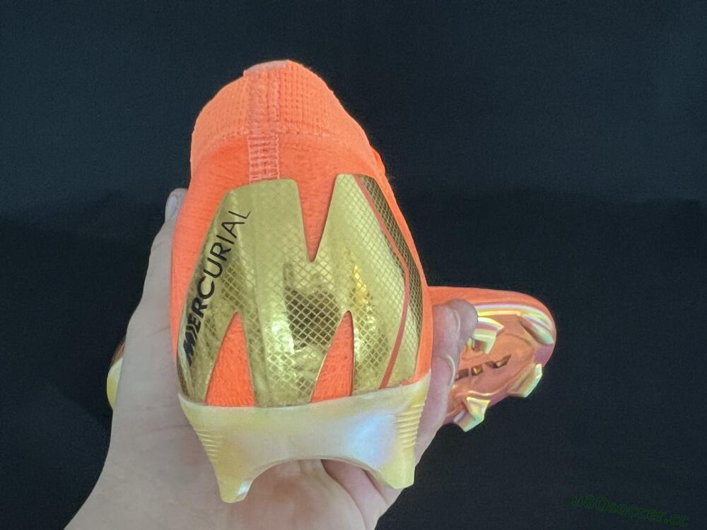 Men's Nike Air Zoom Mercurial Vapor 16 Elite FG Firm Ground Low-Tops Football Boots - Red/Black/Gold