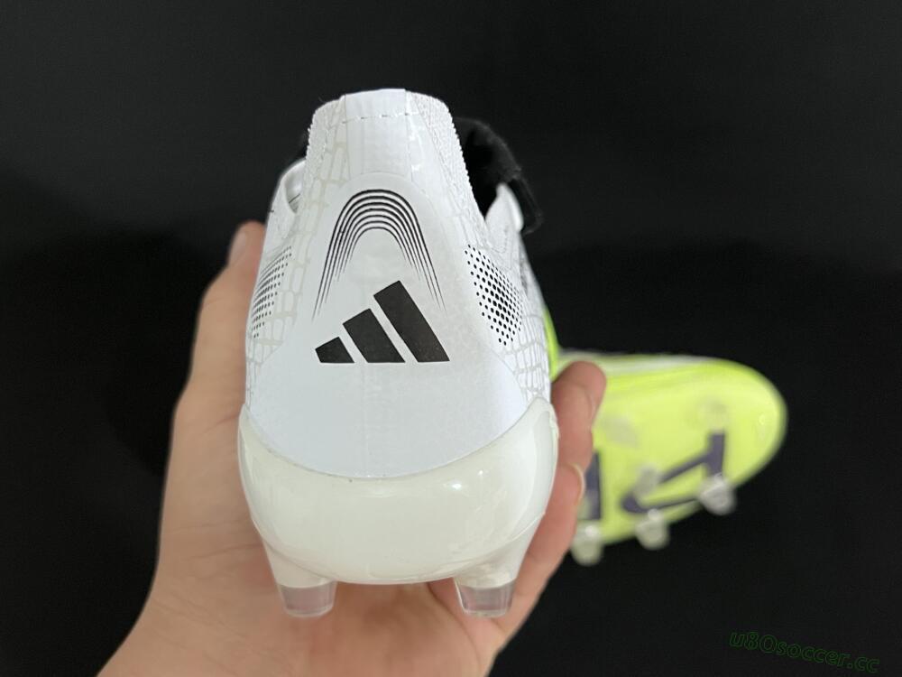 Men's Adidas Predator 25 Elite Foldover Tongue FG Firm Ground Low-Tops Football Boots - White/Black/Yellow