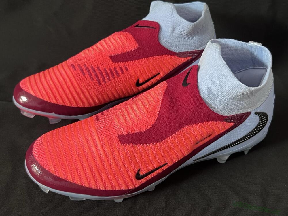 Unisex Nike Phantom 6 Elite FG Firm Ground High-Tops Football Boots - Red/Blue/Black