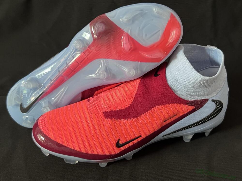 Unisex Nike Phantom 6 Elite FG Firm Ground High-Tops Football Boots - Red/Blue/Black