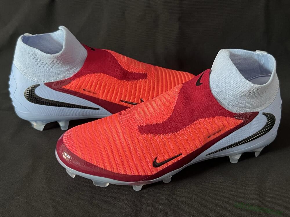 Unisex Nike Phantom 6 Elite FG Firm Ground High-Tops Football Boots - Red/Blue/Black