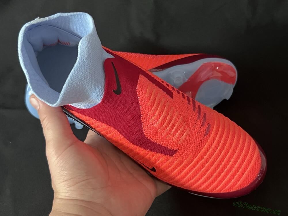 Unisex Nike Phantom 6 Elite FG Firm Ground High-Tops Football Boots - Red/Blue/Black