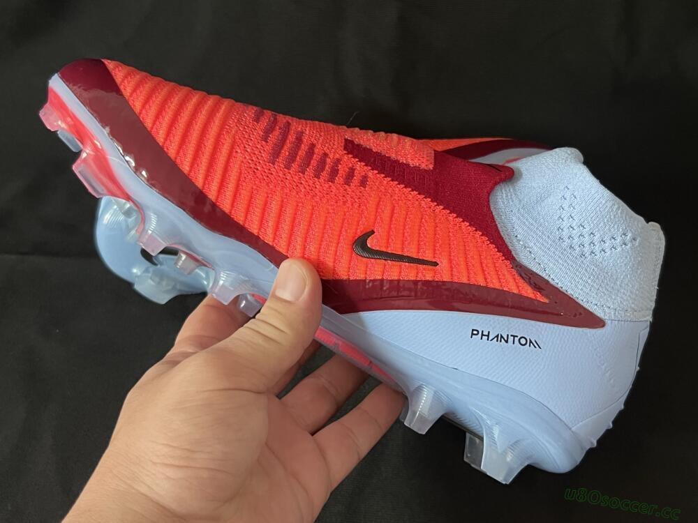 Unisex Nike Phantom 6 Elite FG Firm Ground High-Tops Football Boots - Red/Blue/Black