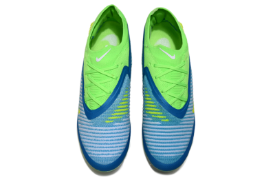 Unisex Nike Phantom 6 Low Elite FG Firm Ground Low-Tops Football Boots - Blue/Yellow/White