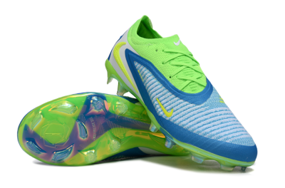 Unisex Nike Phantom 6 Low Elite FG Firm Ground Low-Tops Football Boots - Blue/Yellow/White