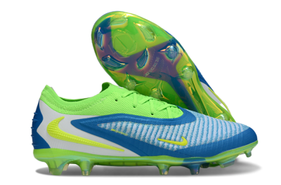 Unisex Nike Phantom 6 Low Elite FG Firm Ground Low-Tops Football Boots - Blue/Yellow/White