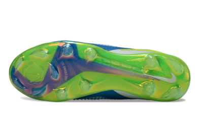 Unisex Nike Phantom 6 Low Elite FG Firm Ground Low-Tops Football Boots - Blue/Yellow/White