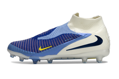 Unisex Nike Phantom 6 High Elite AG Artificial Grass High-Tops Football Boots - Blue/White/Black