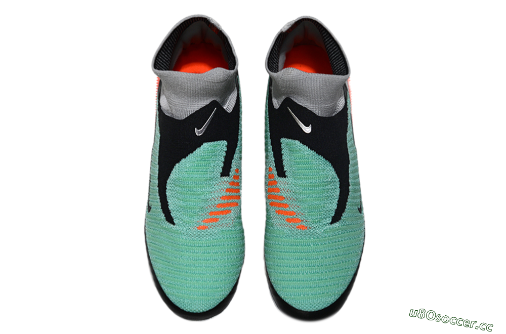 Unisex Nike Phantom 6 High Elite AG Artificial Grass High-Tops Football Boots - Jade/Black/Silver 4