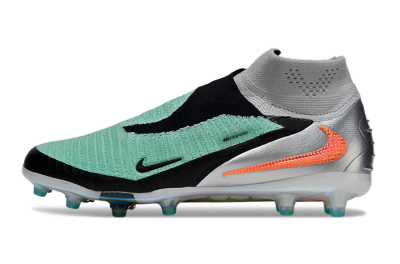 Unisex Nike Phantom 6 High Elite AG Artificial Grass High-Tops Football Boots - Jade/Black/Silver