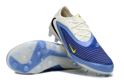 Unisex Nike Phantom 6 Low Elite AG Artificial Grass Low-Tops Football Boots - Blue/White/Black
