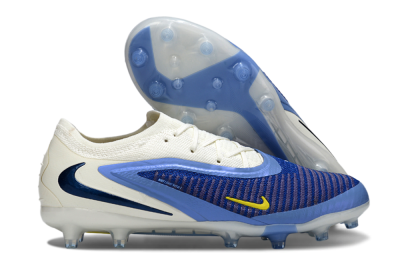 Unisex Nike Phantom 6 Low Elite AG Artificial Grass Low-Tops Football Boots - Blue/White/Black