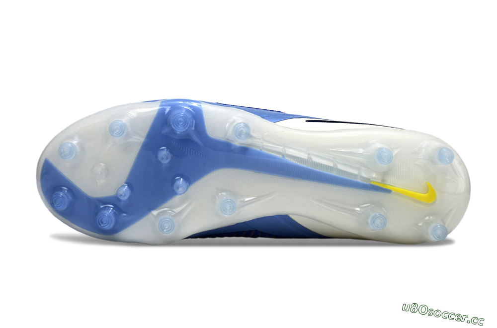 Unisex Nike Phantom 6 Low Elite AG Artificial Grass Low-Tops Football Boots - Blue/White/Black 6
