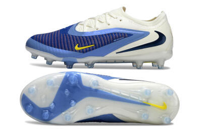 Unisex Nike Phantom 6 Low Elite AG Artificial Grass Low-Tops Football Boots - Blue/White/Black