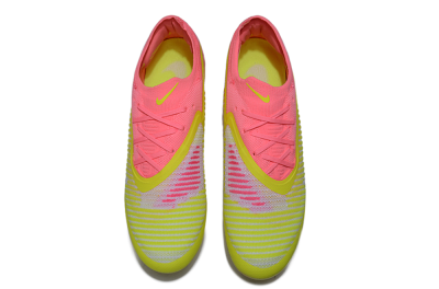 Unisex Nike Phantom 6 Low Elite FG Firm Ground Low-Tops Football Boots - Yellow/Pink/White
