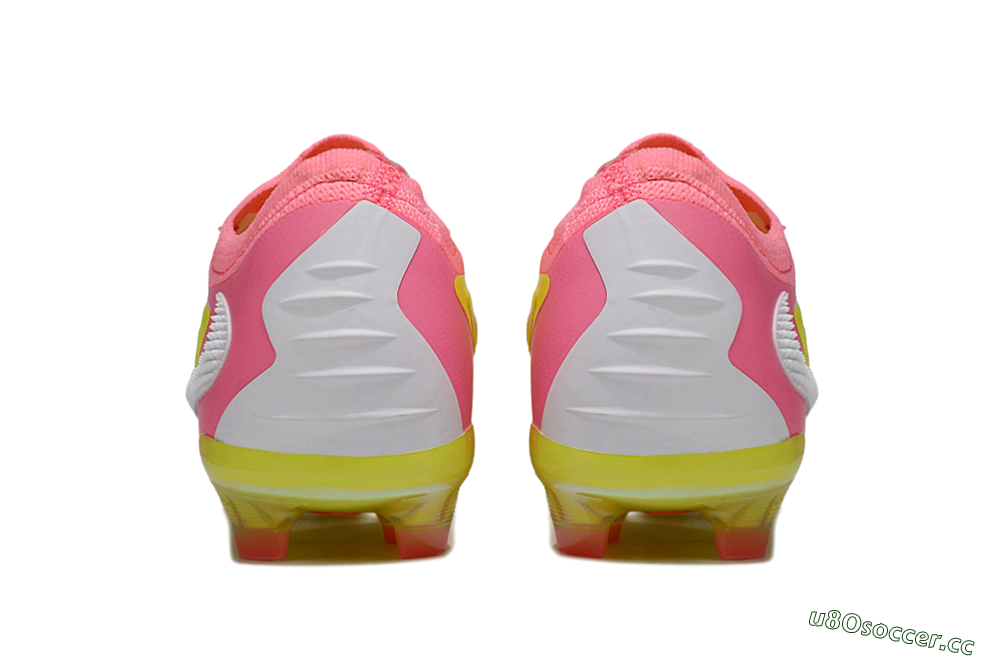 Unisex Nike Phantom 6 Low Elite FG Firm Ground Low-Tops Football Boots - Yellow/Pink/White 5