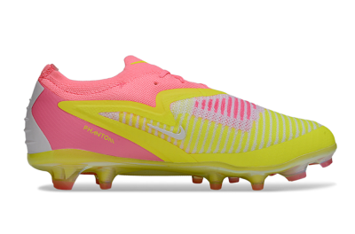 Unisex Nike Phantom 6 Low Elite FG Firm Ground Low-Tops Football Boots - Yellow/Pink/White