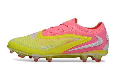 Unisex Nike Phantom 6 Low Elite FG Firm Ground Low-Tops Football Boots - Yellow/Pink/White