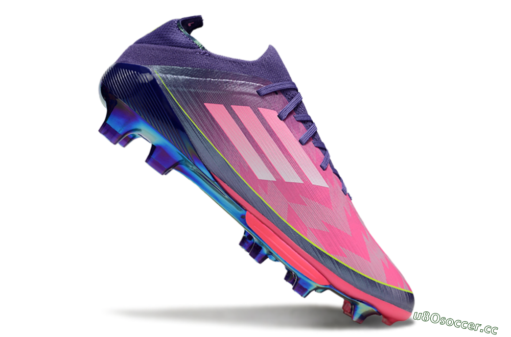 Unisex Adidas F50+ Elite Lightstrike Pro FG Firm Ground Low-Tops Football Boots - Pink/Purple/Yellow 4