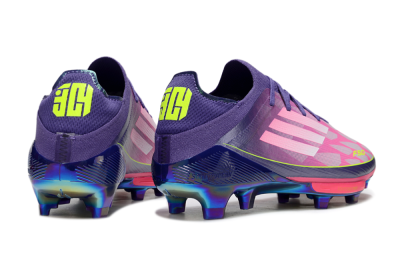 Unisex Adidas F50+ Elite Lightstrike Pro FG Firm Ground Low-Tops Football Boots - Pink/Purple/Yellow