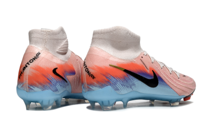 Men's Nike Phantom Luna Elite FG Firm Ground High-Tops Football Boots - Pink/Red/Blue