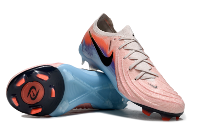 Men's Nike Phantom GX 2 Elite FG Firm Ground Low-Tops Football Boots - Pink/Red/Blue