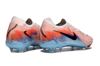 Men's Nike Phantom GX 2 Elite FG Firm Ground Low-Tops Football Boots - Pink/Red/Blue