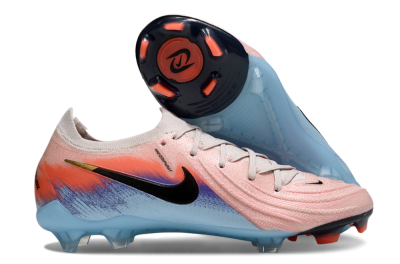 Men's Nike Phantom GX 2 Elite FG Firm Ground Low-Tops Football Boots - Pink/Red/Blue