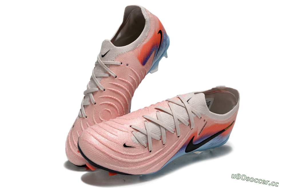 Men's Nike Phantom GX 2 Elite FG Firm Ground Low-Tops Football Boots - Pink/Red/Blue 3