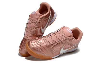 Men's Supreme x Nike SB Gato IC Indoor & Futsal Low-Tops Football Shoes - Gold/White/Brown