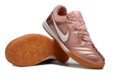 Men's Supreme x Nike SB Gato IC Indoor & Futsal Low-Tops Football Shoes - Gold/White/Brown