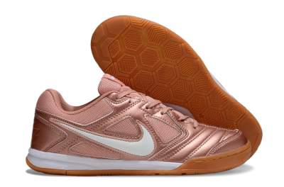Men's Supreme x Nike SB Gato IC Indoor & Futsal Low-Tops Football Shoes - Gold/White/Brown