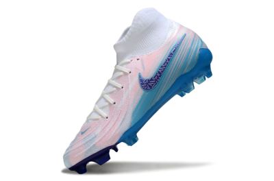 Men's Nike Phantom Luna Elite FG Firm Ground High-Tops Football Boots - Pink/White/Blue