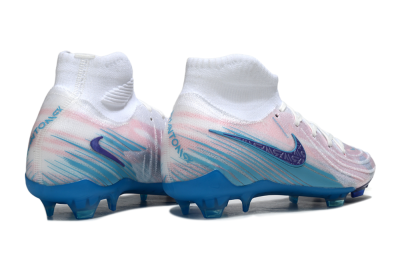 Men's Nike Phantom Luna Elite FG Firm Ground High-Tops Football Boots - Pink/White/Blue
